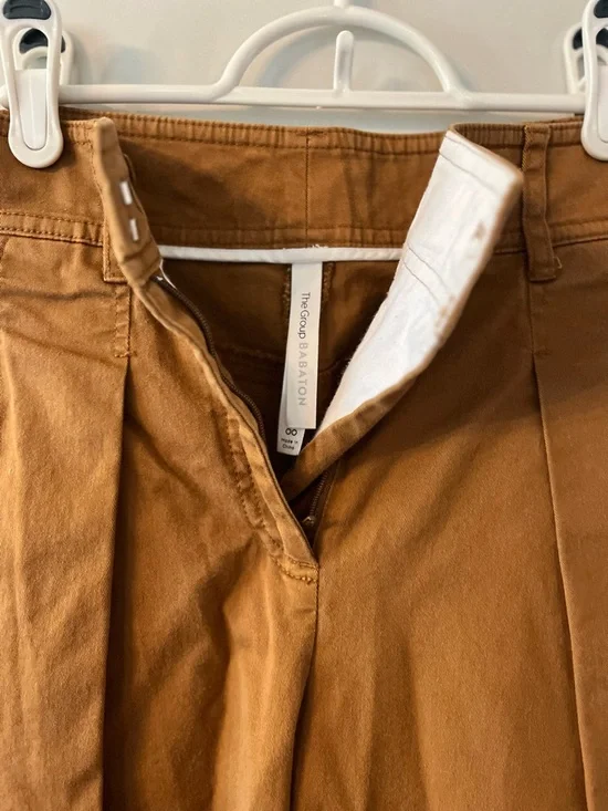 Babaton Cropped Wide-Leg Ankle Pants in Camel Brown - Picture 4 of 4